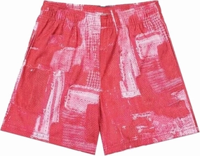 BOOMLEMON Mens Mesh Graphic Print Shorts Casual Workout Cool Shorts Gym Basketball Running Short Pants
