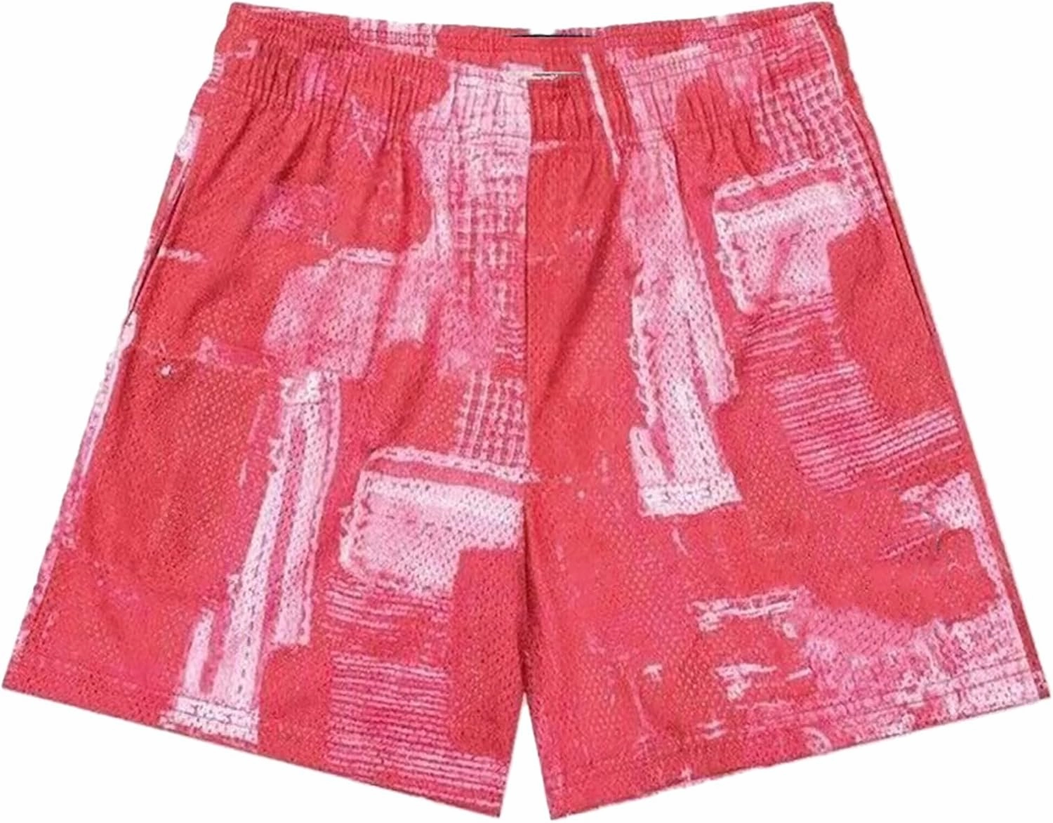 BOOMLEMON Mens Mesh Graphic Print Shorts Casual Workout Cool Shorts Gym Basketball Running Short Pants