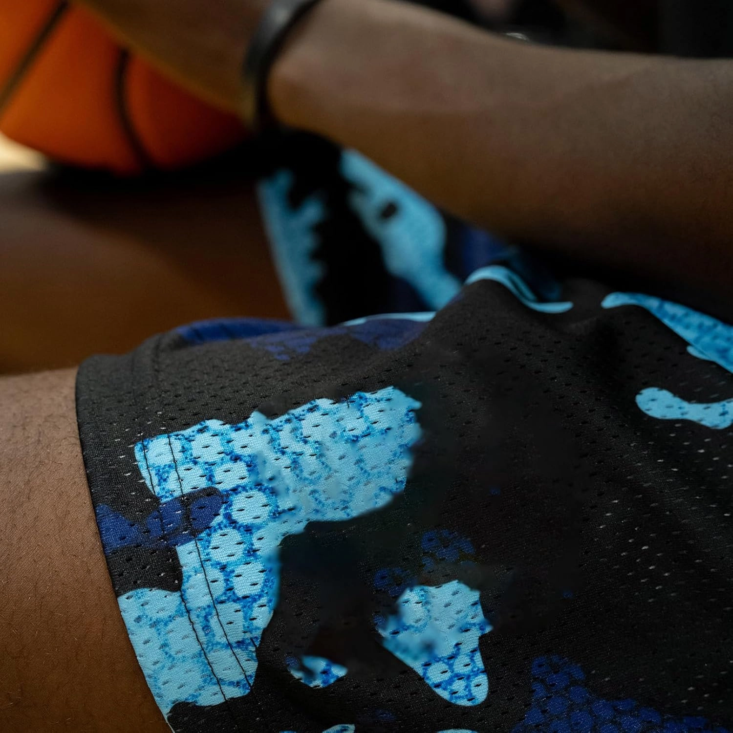 BOOMLEMON Mens Mesh Graphic Print Shorts Summer Basketball Running Shorts Retro Casual Cool Streetwear Short Pants