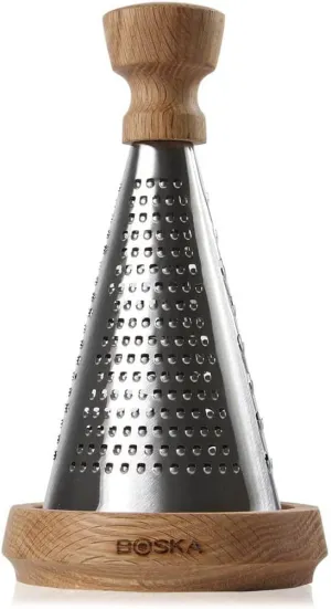 Boska Stainless Steel Table Grater - Best for Cheese, Chocolate, and Vegetables - Multifunctional Rust-Proof Shredder - Manual Handheld Flaker - 10 Year Warranty