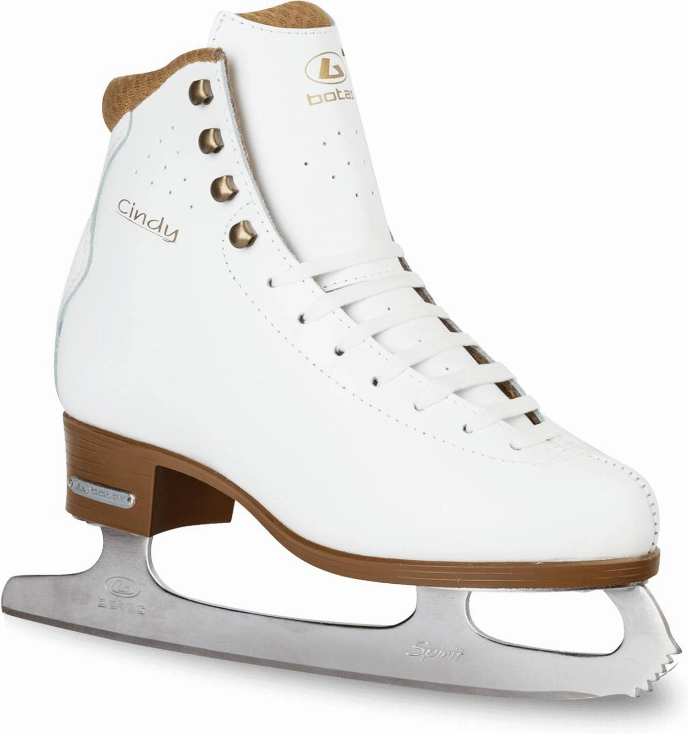 Botas - Model: Cindy/CEZAR/Made in Europe (Czech Republic) / Ice Skates/Women, Girls, Men, Boys, Kids/Leather/Stretchy Cuff/Spirit Blades