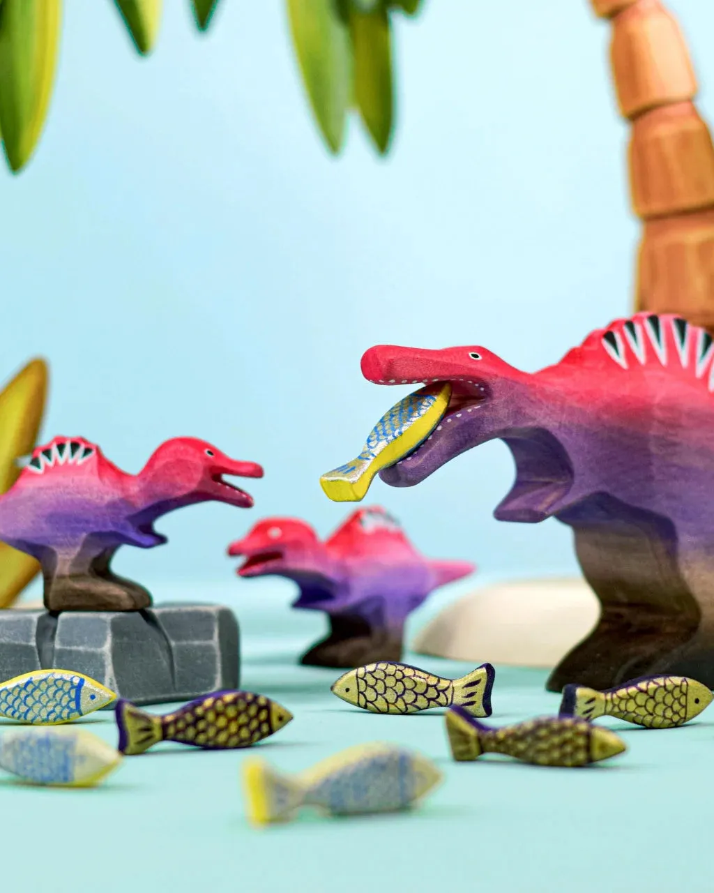 Bumbu Baby Wooden Spinosaurus Dinosaur