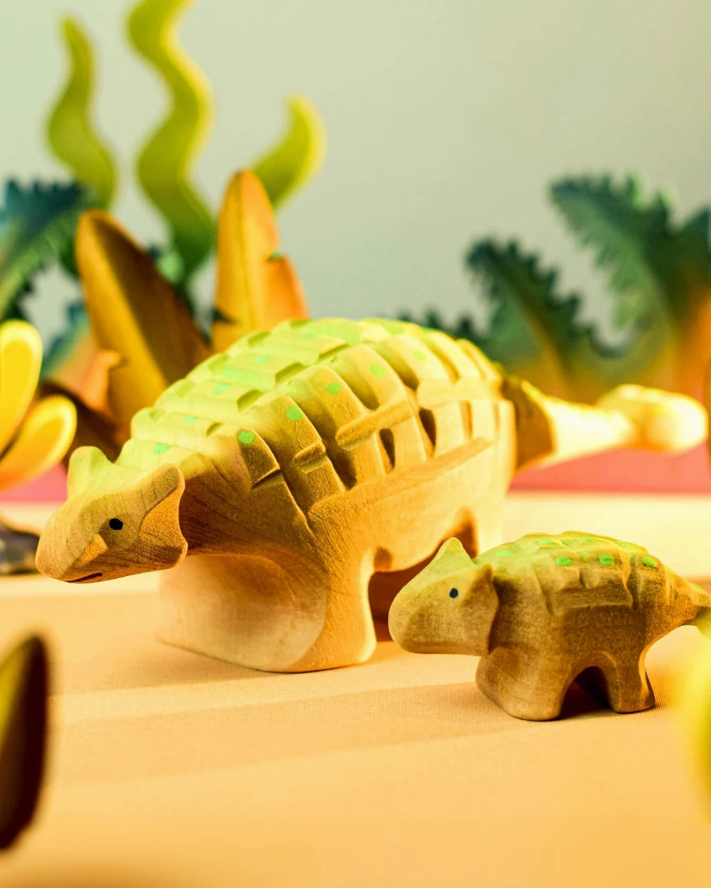 Bumbu Big Wooden Ankylosaurus Dinosaur