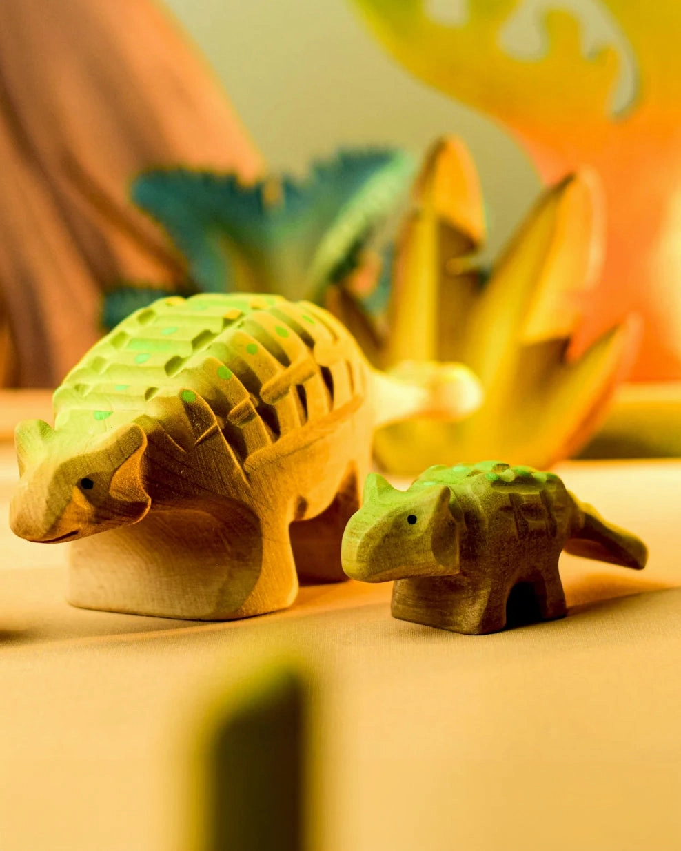 Bumbu Big Wooden Ankylosaurus Dinosaur