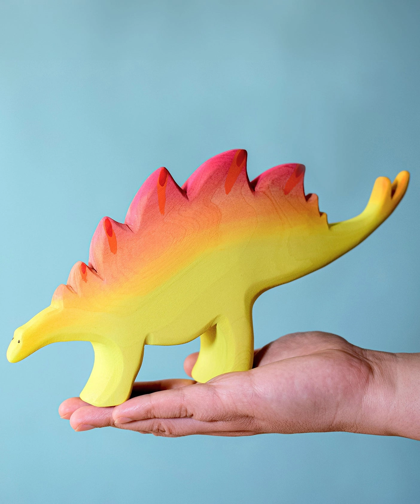 Bumbu Big Wooden Stegosaurus Dinosaur