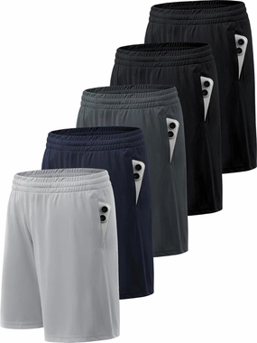 BVNSOZ Men's Athletic Shorts with Pockets and Elastic Waistband Quick Dry Workout Shorts for Men