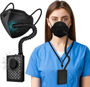Bwinmak Electric Wearable PAPR Powered Air Purifying Maskes With HEPA Filter,for Dust Work,Painting, Machine Polishing, Welding Other Work Protection,Air Supply