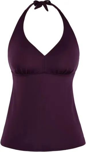 Cadocado Women's Tankini Top Strappy Back Bathing Suit Slimming Control Swimsuits Top Ruched Swimwear Top Only