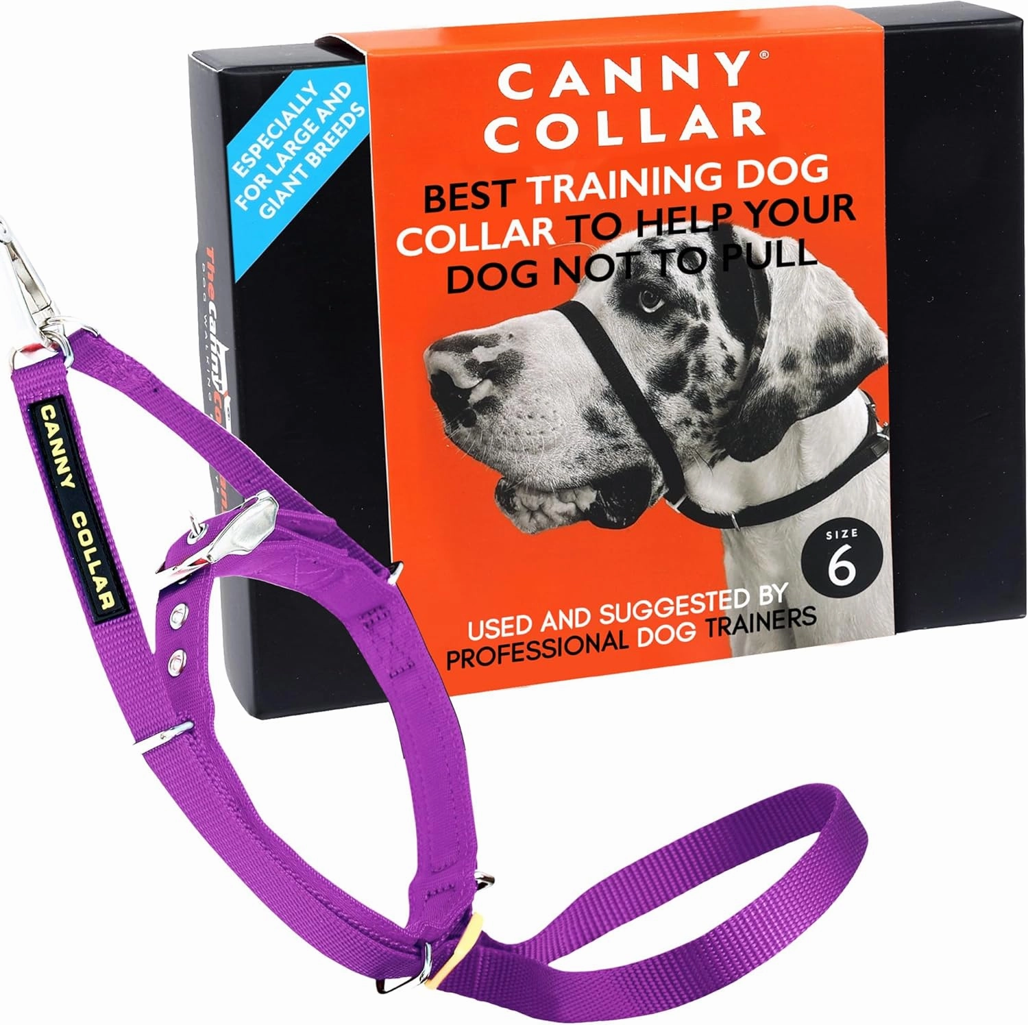 Canny Collar No-Pull Dog Head Collar – Gentle Dog Training Collar for Leash Pulling – Stops Pulling, Easy Control for Walking Large & Small Dogs – Comfortable & Humane Design