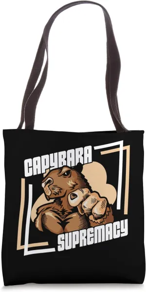 Capybara Supremacy Water Hog Hydrochoerus Carpincho Capybara Tote Bag