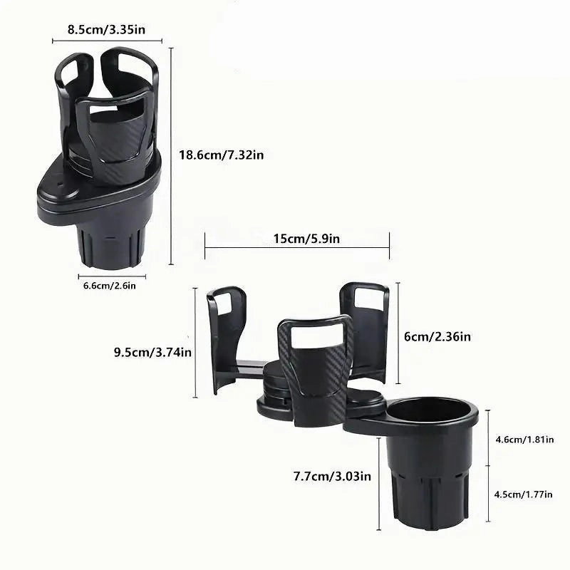Car Expander Dual Cup Holder - Multifunctional Water Cup Holder Mount Stand