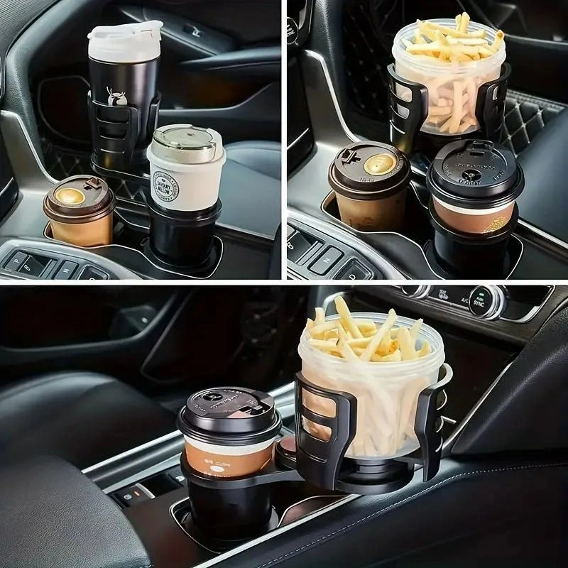 Car Expander Dual Cup Holder - Multifunctional Water Cup Holder Mount Stand