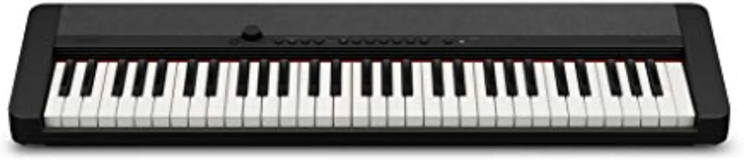 Casio Casiotone CT-S1 – 61-Key Touch-Sensitive Retro Keyboard | Sleek, Portable Design for Beginners to Pros | Stereo Grand Piano   60 AiX Tones | USB-MIDI Connectivity | Black