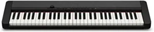 Casio Casiotone CT-S1 – 61-Key Touch-Sensitive Retro Keyboard | Sleek, Portable Design for Beginners to Pros | Stereo Grand Piano   60 AiX Tones | USB-MIDI Connectivity | Black