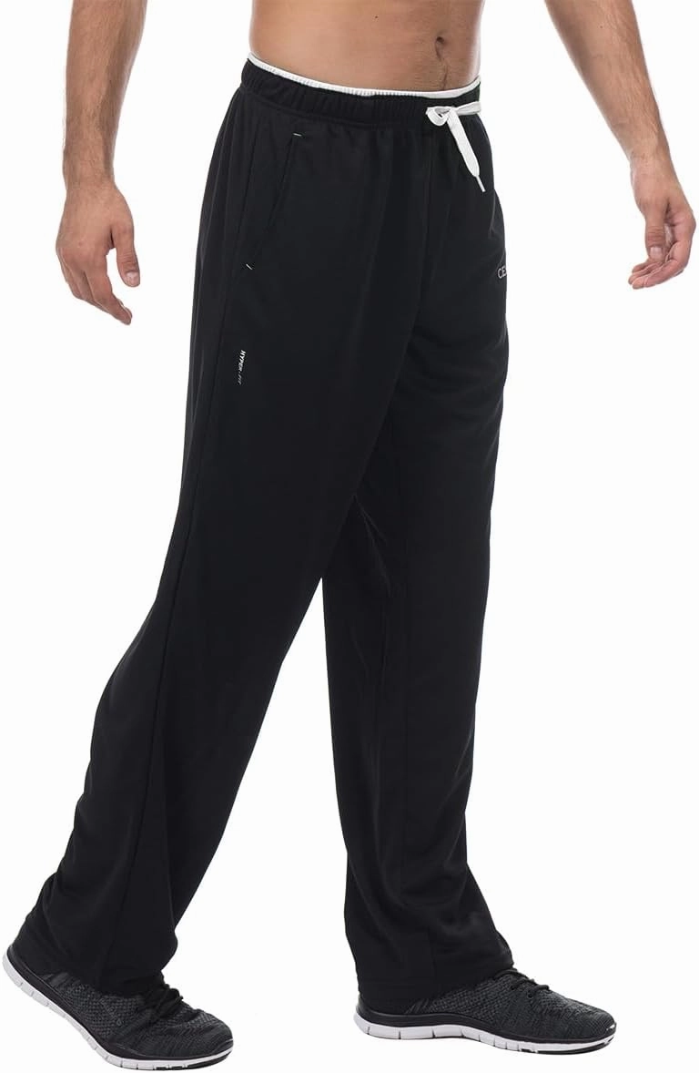 CENFOR Men's Sweatpants with Pockets Open Bottom Workout Pants, for Athletic, Jogging, Training, Casual