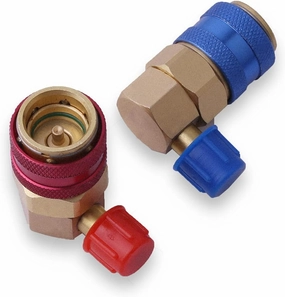 CENTAURUS Replace R134A Adapter, (2pcs) Air Conditioning Manifold Freon, Quick Connectors,R134a System Port QC15 AC Quick Connector Adapter HVAC Coupler Car Auto Air-Conditioning