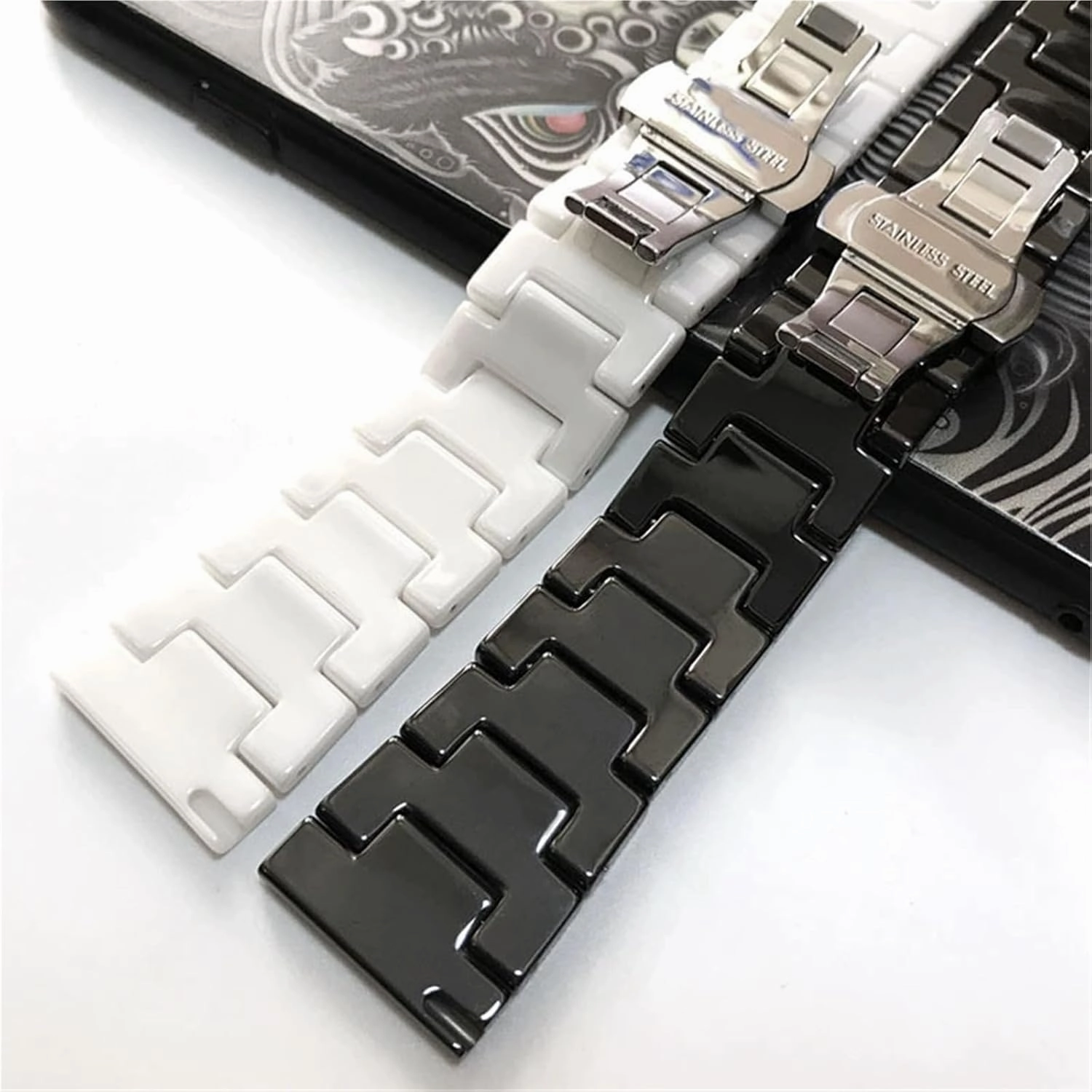 Ceramic Watch Strap 18mm Quick Release Universal Replacement Wristband
