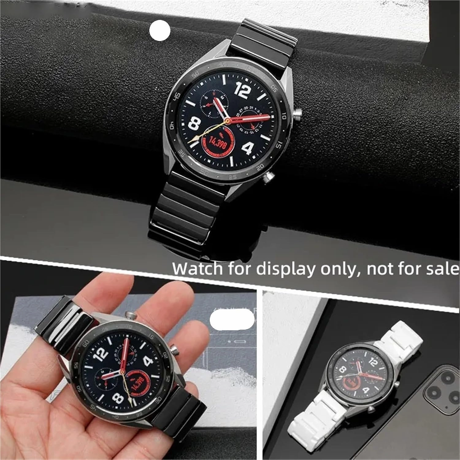 Ceramic Watch Strap Quick Release Bracelet 18mm 20mm 22mm Suitable for All Brands Of Watches Unisex Replacement Wristbands