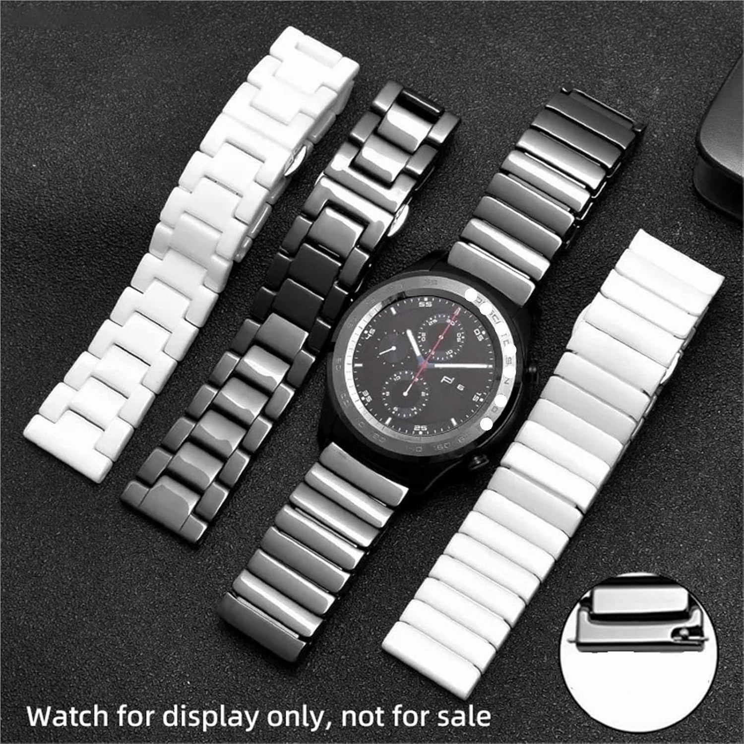 Ceramic Watch Strap Quick Release Bracelet 18mm 20mm 22mm Suitable for All Brands Of Watches Unisex Replacement Wristbands