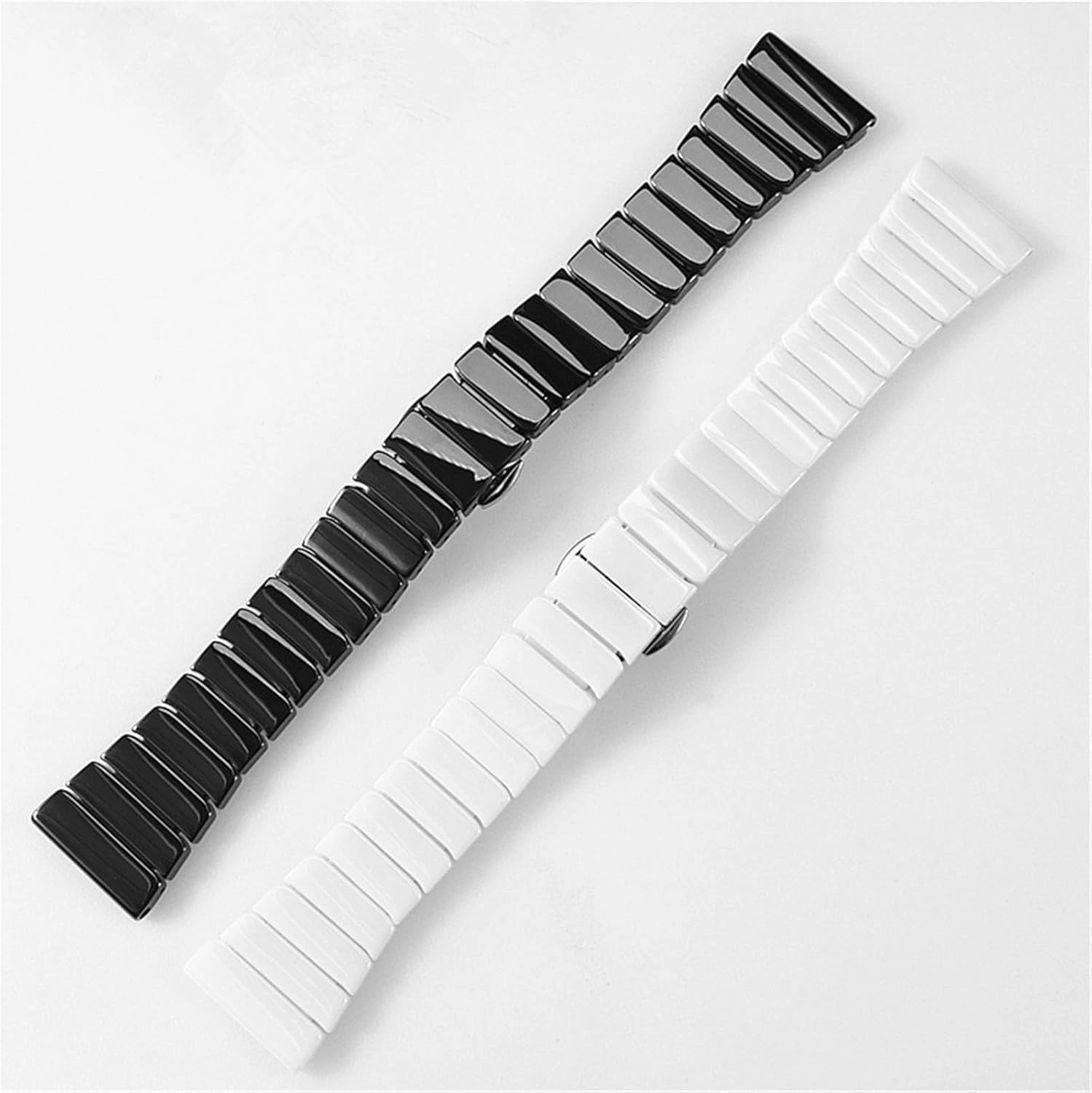 Ceramic Watch Strap Unisex Replacement Wristband 20mm 22mm Suitable for Smart Watch Quartz Watch