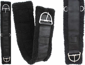 CHALLENGER Western Nylon Webbed Straight Rear Flank Saddle Cinch Fleece 97126