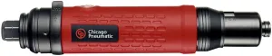 Chicago Pneumatic CP2621 - Hex Air Screwdriver Tool, 1/4 Inch, Reversible, Straight Handle, Shut-Off-Pneumatic Valve, Push Start, Max Torque 4.8 ft. lbf / 6.5 Nm, 1000 RPM, Home Improvement, Auto