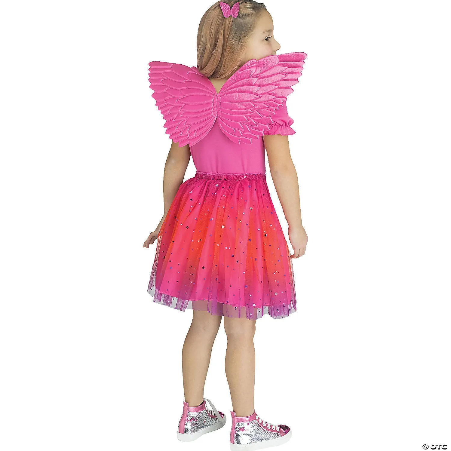 Child Metallic Fabric Foam Wings
