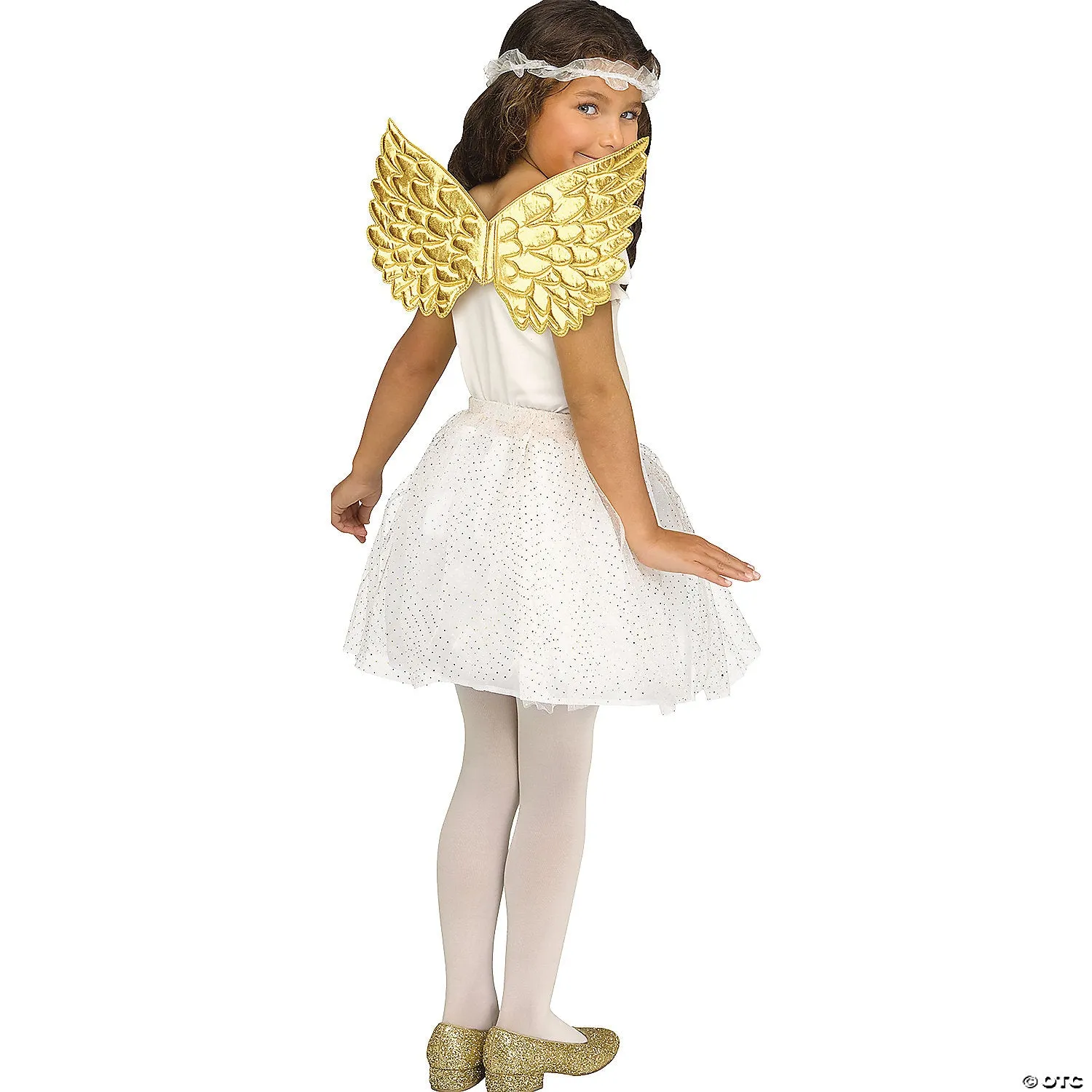 Child Metallic Fabric Foam Wings