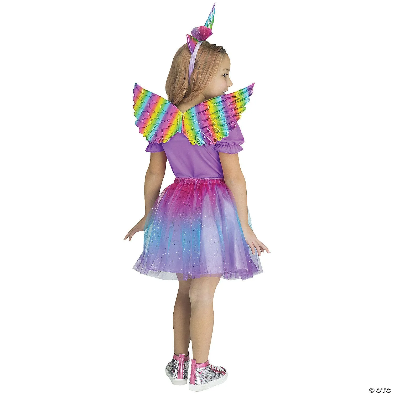 Child Metallic Fabric Foam Wings