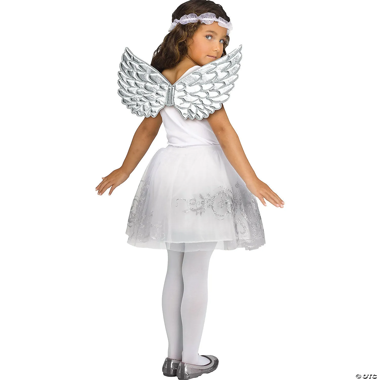 Child Metallic Fabric Foam Wings