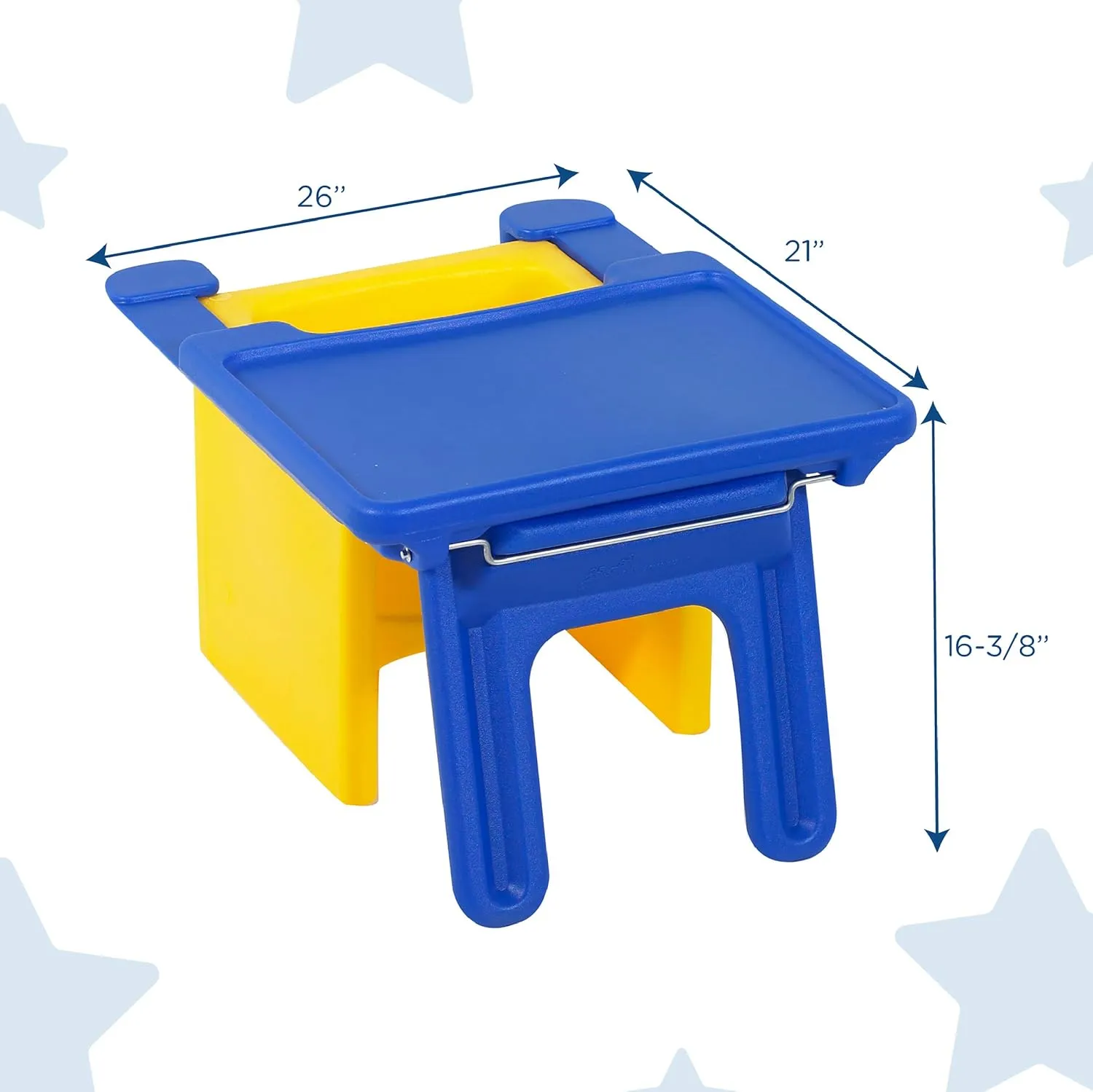 Children's Factory Edutray Kids Desk, Converts Cube Chair to Desk, Space-Saving Toddler Desk Converter, Homeschool & Classroom Study Desk, Safe, Durable & Easy to Clean