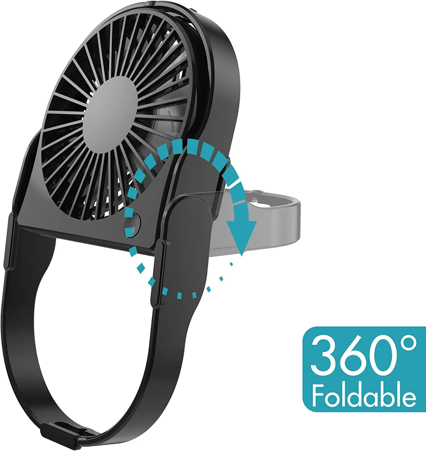 COMLIFE USB Desk Fan, USB Powered Personal Fan - Small, Mini Table Fan for Home Office Travel More, Powerful and Quiet Operation