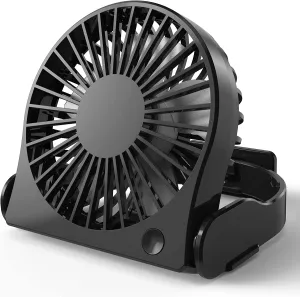 COMLIFE USB Desk Fan, USB Powered Personal Fan - Small, Mini Table Fan for Home Office Travel More, Powerful and Quiet Operation