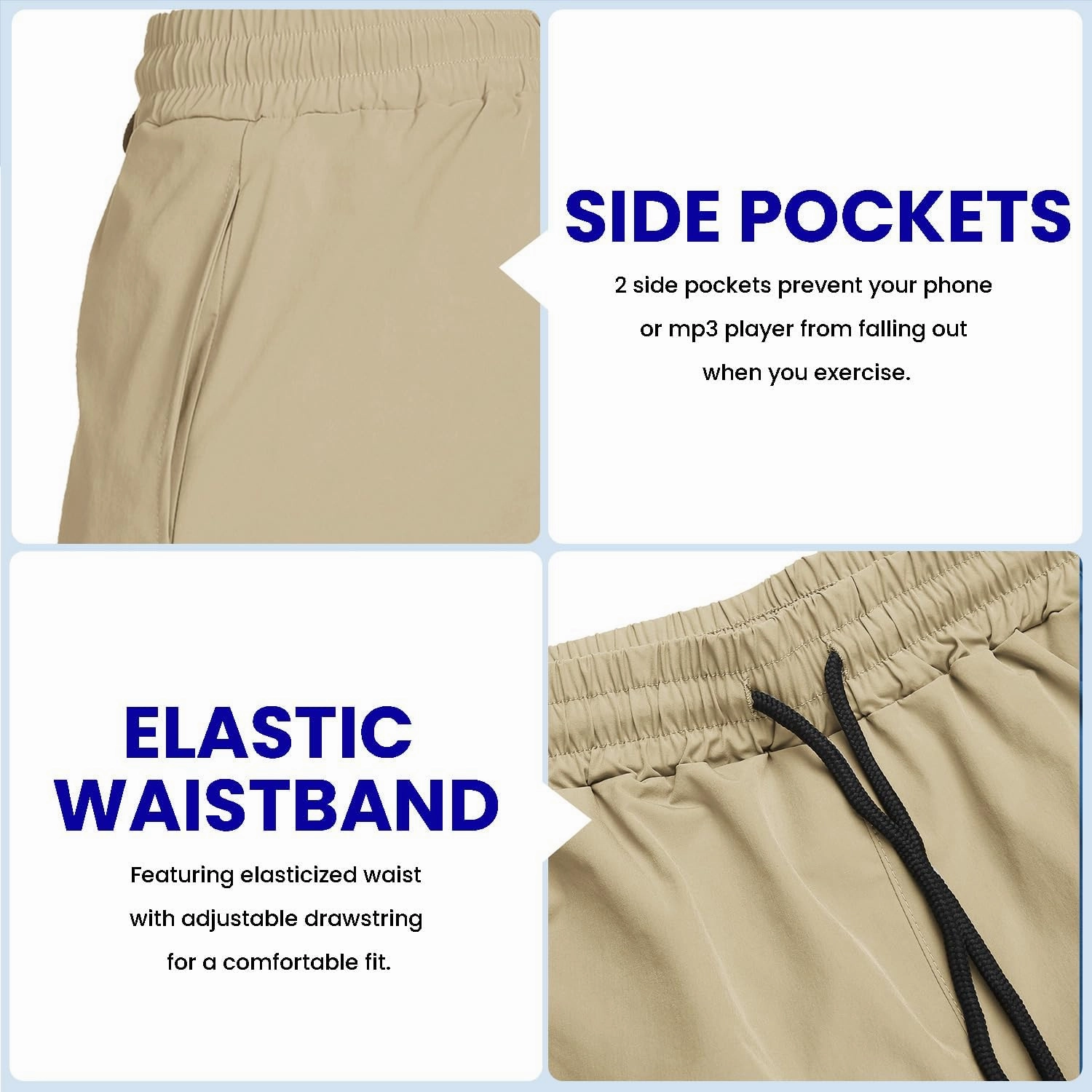 COOFANDY Men's 2 Pack Gym Workout Shorts 7 Inch Quick Dry Athletic Shorts Lightweight Running Shorts with Pockets