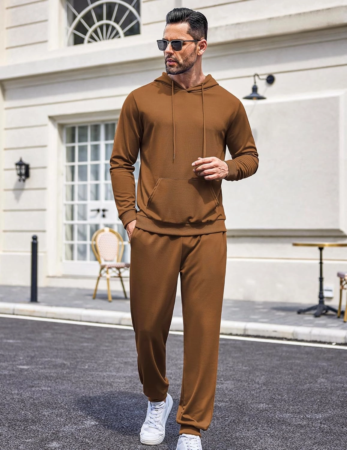 COOFANDY Sweatsuits for Men 2 Piece Tracksuit Casual Athletic Jogging Suit Hooded Set