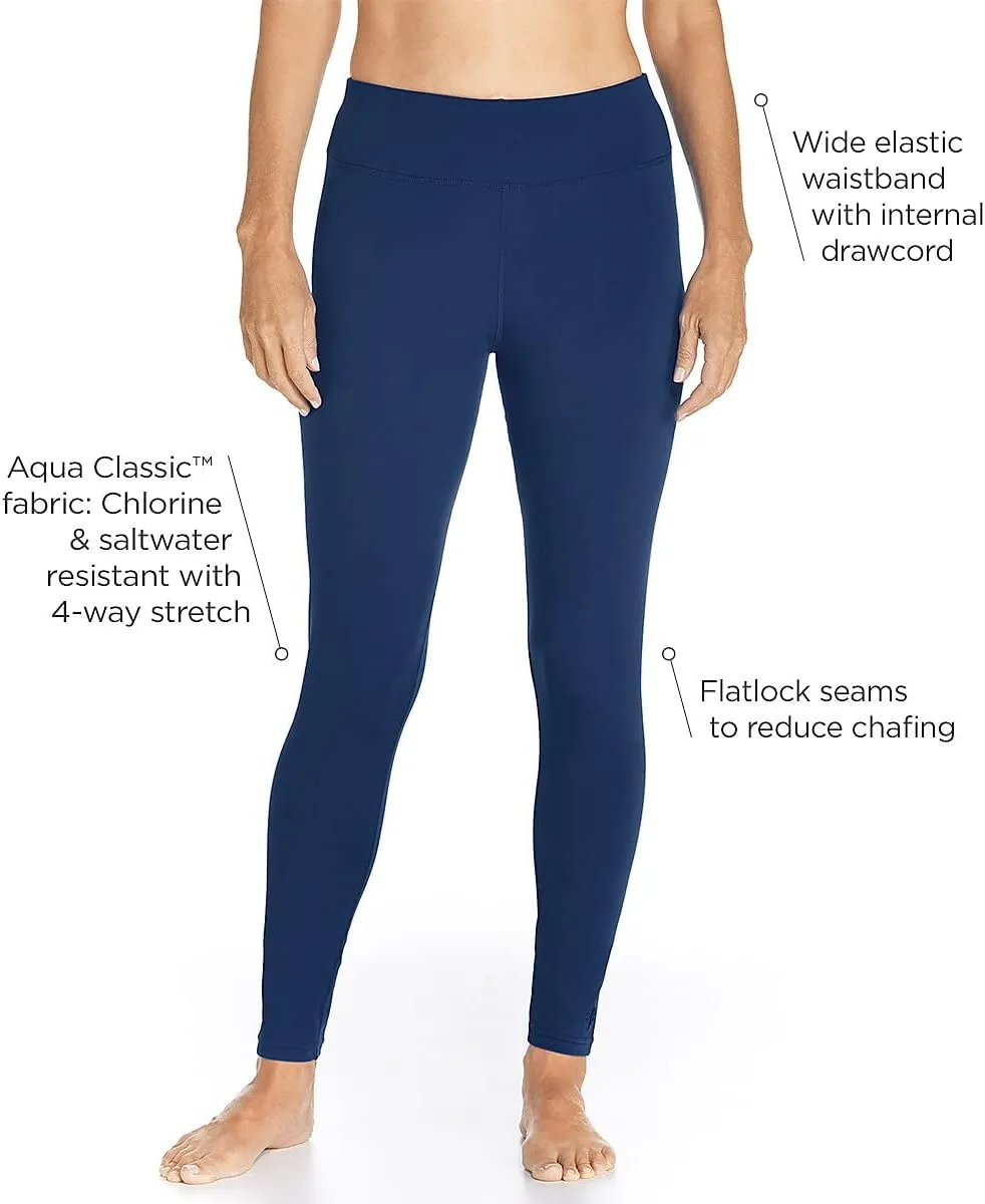 Coolibar UPF 50  Women's Deep Water Swim Tights - Sun Protective