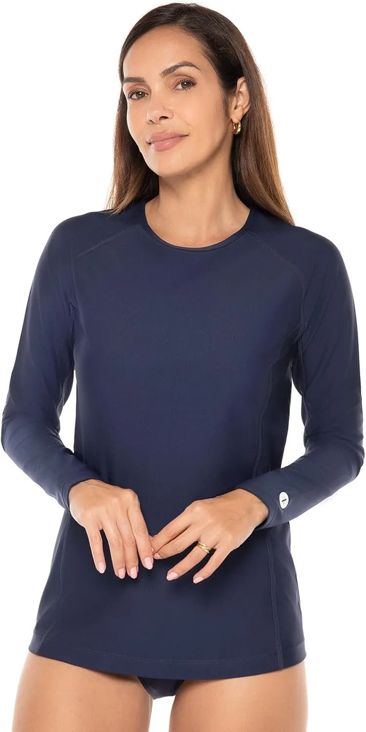 Coolibar UPF 50  Women's Hightide Long Sleeve Swim Shirt - Sun Protective