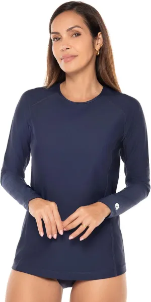 Coolibar UPF 50  Women's Hightide Long Sleeve Swim Shirt - Sun Protective