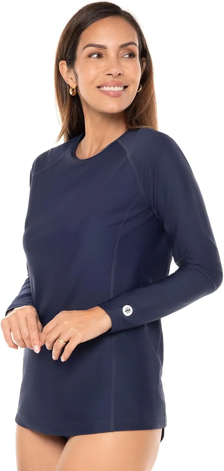 Coolibar UPF 50  Women's Hightide Long Sleeve Swim Shirt - Sun Protective