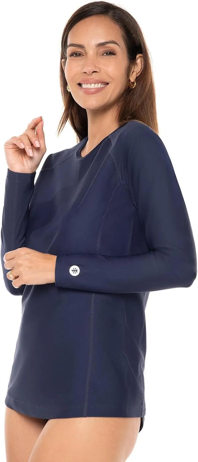 Coolibar UPF 50  Women's Hightide Long Sleeve Swim Shirt - Sun Protective
