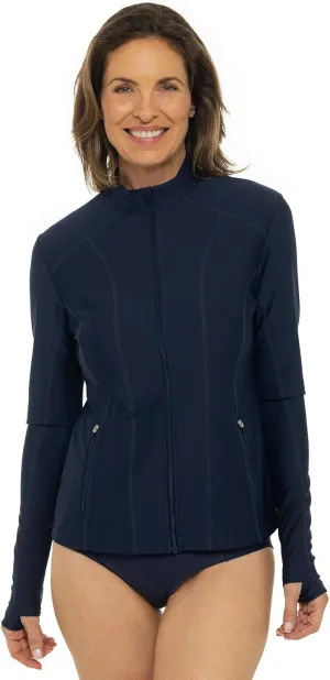 Coolibar UPF 50  Women's Malawi Swim Jacket - Sun Protective