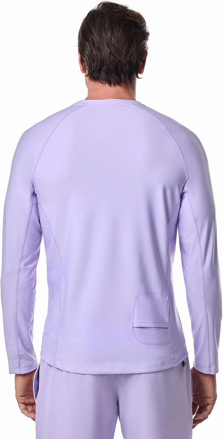 Coolibar UPF 50  Men's Hightide Long Sleeve Swim Shirt - Sun Protective