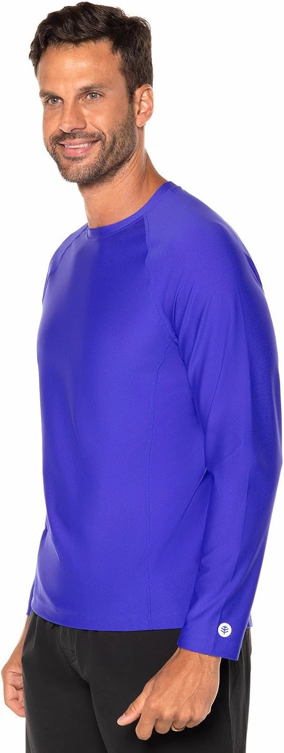 Coolibar UPF 50  Men's Hightide Long Sleeve Swim Shirt - Sun Protective