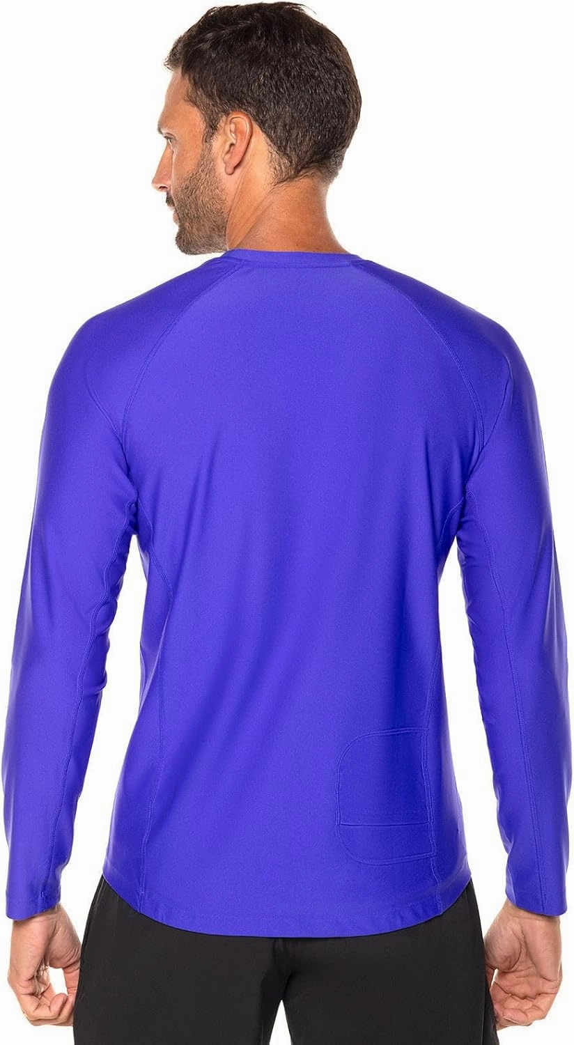 Coolibar UPF 50  Men's Hightide Long Sleeve Swim Shirt - Sun Protective