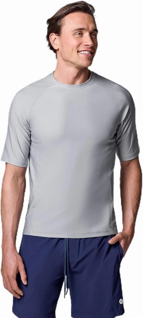 Coolibar UPF 50  Men's Hightide Short Sleeve Swim Shirt - Sun Protective