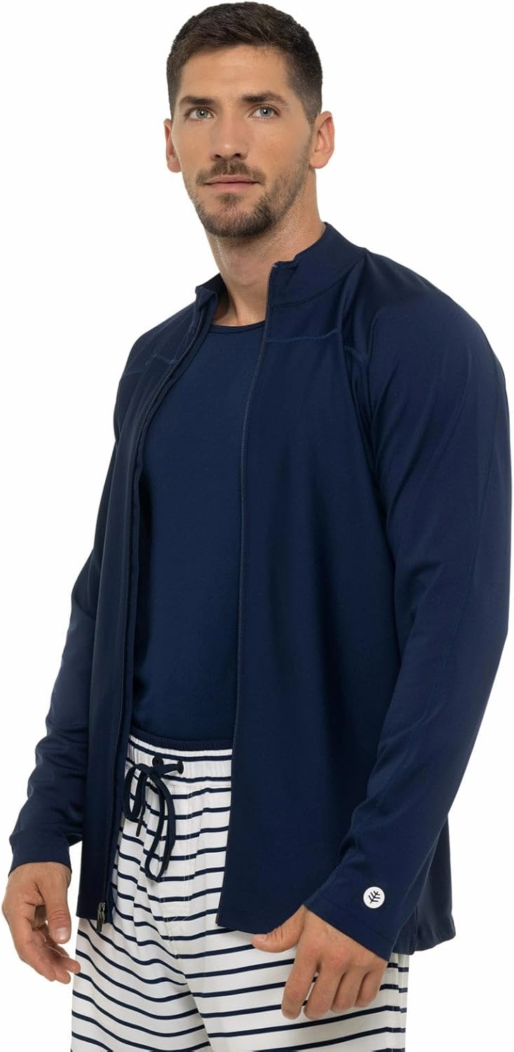 Coolibar UPF 50  Men's Menorca Long Sleeve Water Jacket - Sun Protective