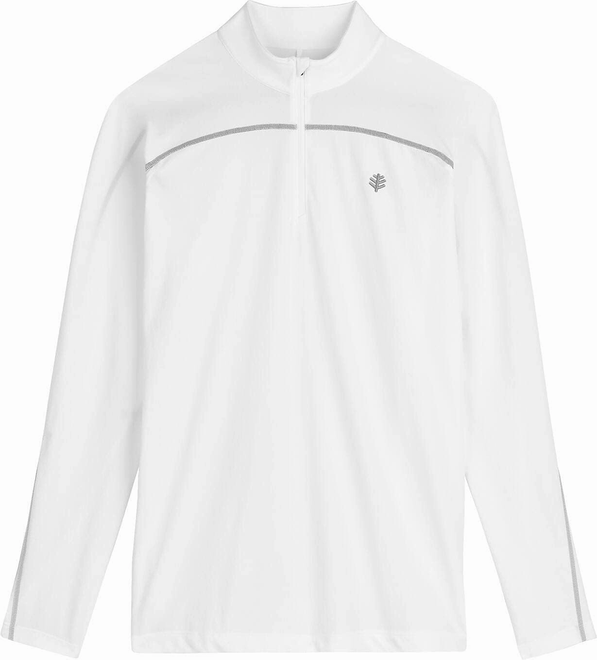 Coolibar UPF 50  Men's Nocona Zip Rash Guard - Sun Protective