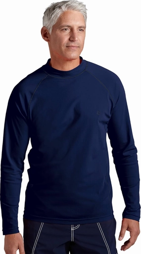 Coolibar UPF 50  Men's Tulum Long Sleeve Surf Rash Guard - Sun Protective