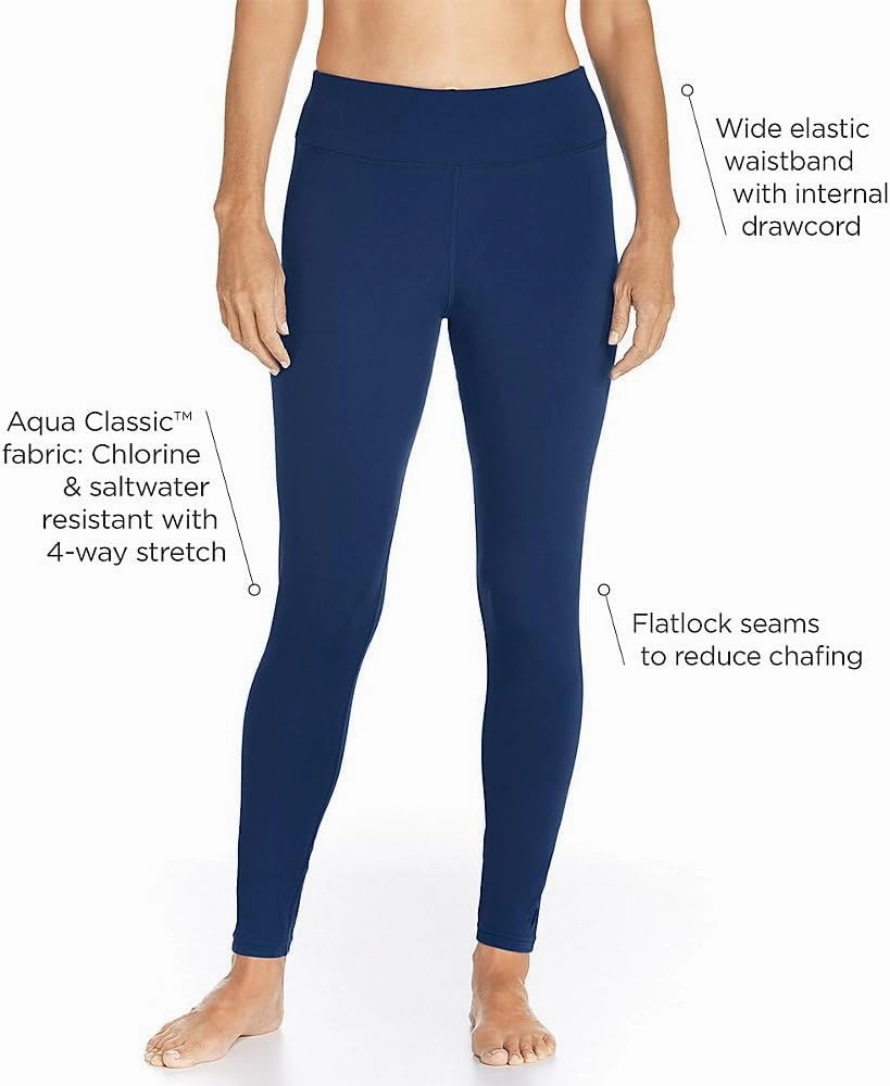 Coolibar UPF 50  Women's Deep Water Swim Tights - Sun Protective