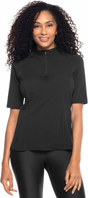 Coolibar UPF 50  Women's Freestyle Short Sleeve Rash Guard - Sun Protective